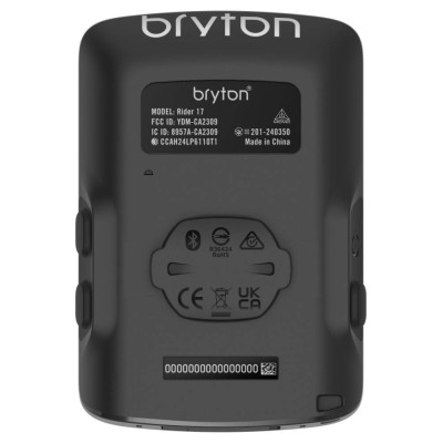 Cyklopočítač Bryton Rider 17 E