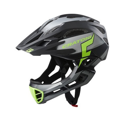 Prilba CRATONI C-Maniac Pro Black/Lime Matt - L/XL (58-61cm)