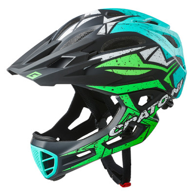 Prilba CRATONI C-Maniac Pro Black/Lime/Turquoise Matt - L/XL (59-62cm)