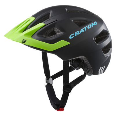Detská prilba CRATONI Maxster Pro Black/Lime Matt - XS/S (46-51cm)