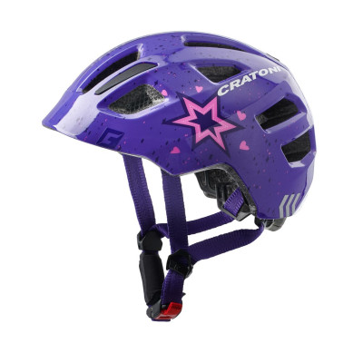 Detská prilba CRATONI Maxster Star Purple Glossy - XS/S (46-51cm)