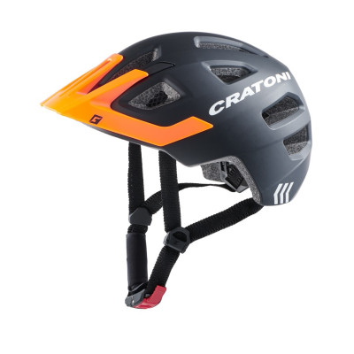 Detská prilba CRATONI Maxster Pro Black/Orange Matt - S/M (51-56cm)