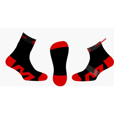 Ponožky Merida červeno-čierne