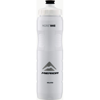 Fľaša Termo 3002 MERIDA V-logo čierna/biela 0.7 l