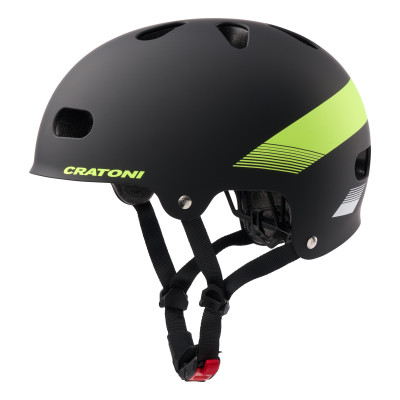 Detská Prilba CRATONI C-Mate JR. Black/Lime Matt - S/M (54-58cm)
