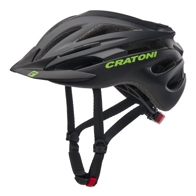 Detská Prilba CRATONI Pacer JR. Black/Lime Matt - S/M (54-58cm)