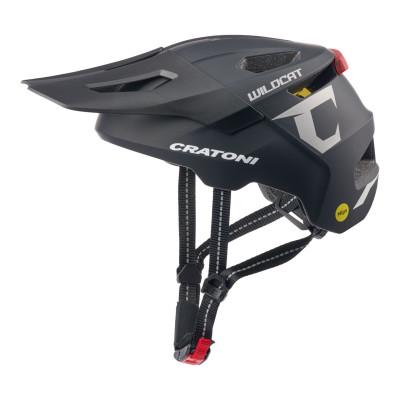Detská prilba CRATONI WildCat MIPS Black Matt - S/M (49-56cm)