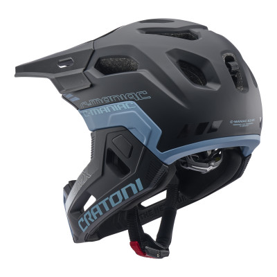 Helma CRATONI C-Maniac 2.0 MX Black-Blue Matt  - M-L (54-58 cm)