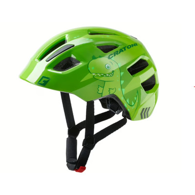 Dětská helma CRATONI Maxster Dino Green Glossy  - S (48-53 cm)