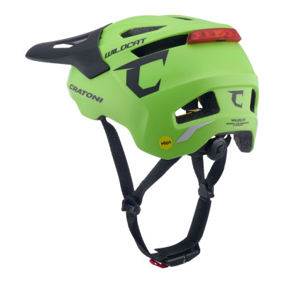 Detská prilba CRATONI WildCat MIPS Lime Matt - S/M (49-56cm)