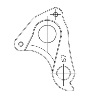 Držiak prehadzovača 035  DH-057