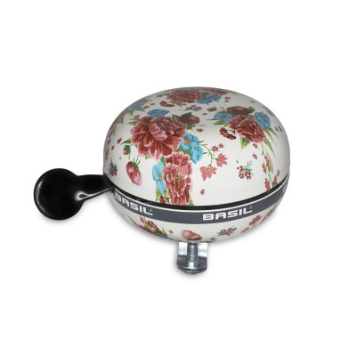 Basil BLOOM BIG BELL - Zvonček na bicykel s kvetinovým vzorom