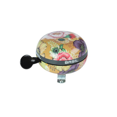 Basil BLOOM BIG BELL - Zvonček na bicykel s kvetinovým vzorom