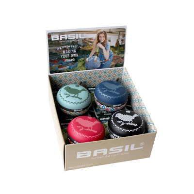 Basil BOHÉME BIG BELL DISPLAY - Zvonček na bicykel 4 kusy