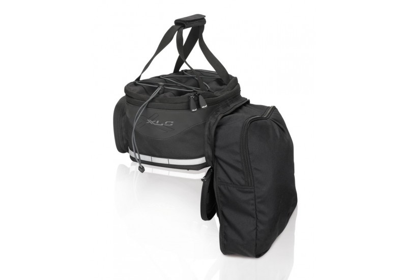 XLC brašňa na nosič BA-S64 Carry More 16l+10l čierna, 33x13x18cm