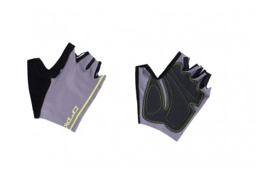 XLC cyklistické rukavice krátkoprsté, šedá/žltá, veľ. S