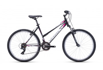 CTM horský bicykel Stefi 2.0 matná čierna/ružová 26" 2023