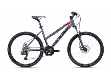 CTM horský bicykel Suzzy 2.0 matná sivá/ružová 26" 2023