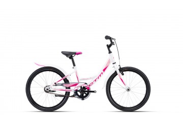 CTM detský bicykel MAGGIE 1.0 biela perleť / ružová 20" 2023
