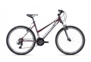CTM horský bicykel SUZZY 1.0 tmavoružová perleť / sivá 26" 2023