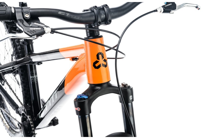 CTM dirt bicykel Raptor 1.0 čierna perleť / oranžová 26" 2023