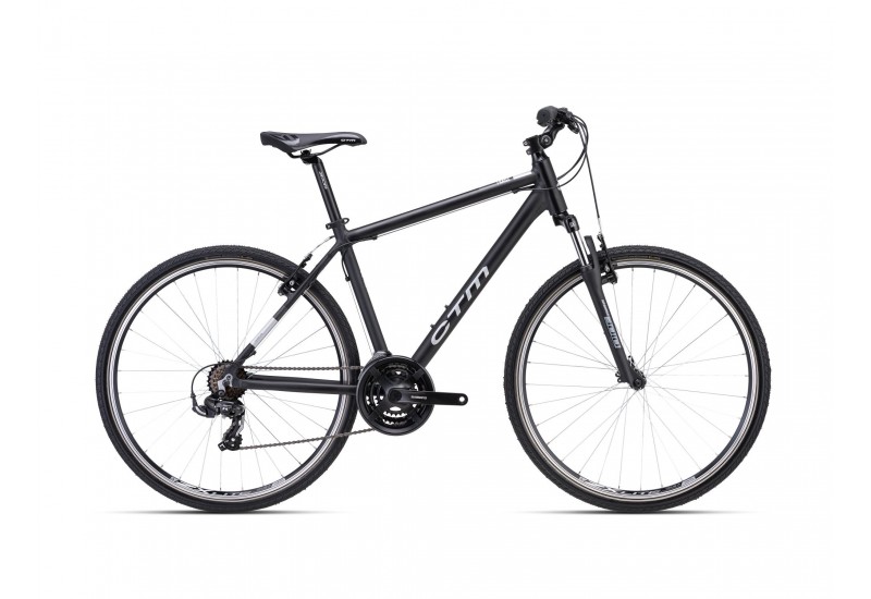 CTM crossový bicykel Tranz 1.0 matná čierna 28" 2023