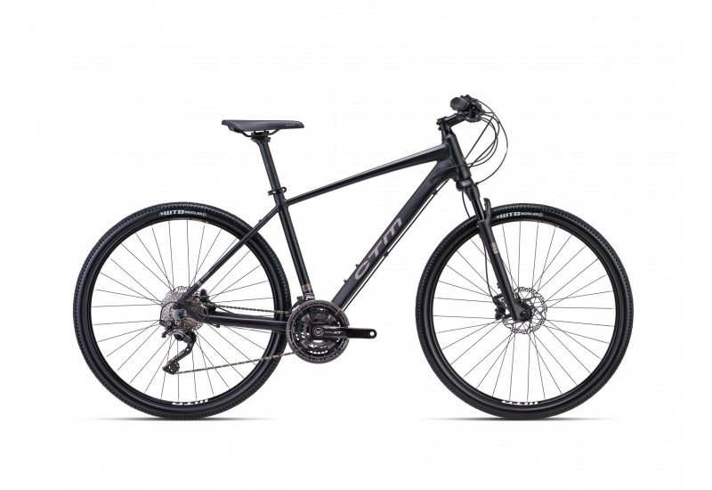 CTM crossový bicykel STARK 4.0 matná čierna 28" 2023
