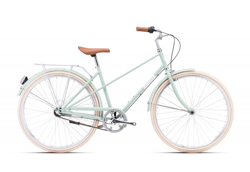 CTM mestský bicykel CITé - pastelová mentolová 28" 2023
