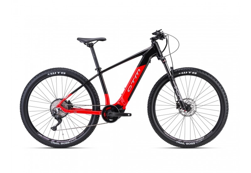 CTM horský bicykel PULZE Xpert - červená /čierna 29" 630Wh 2023