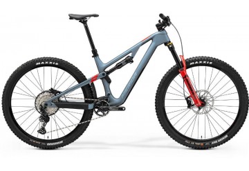 Merida celoodpružený horský bicykel ONE-FORTY 6000 oceľovomodrý(modrý/červený) 29" 2023