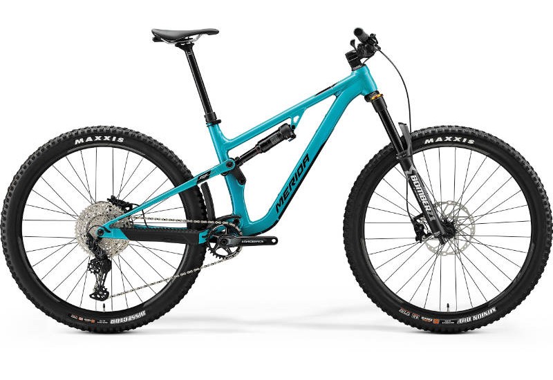 Merida celoodpružený horský bicykel ONE-FORTY 700 teal metalíza(čierny) 29" 2023