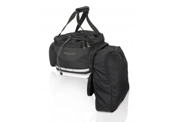 XLC brašňa na nosič BA-S64 Carry More 16l+10l čierna, 33x13x18cm