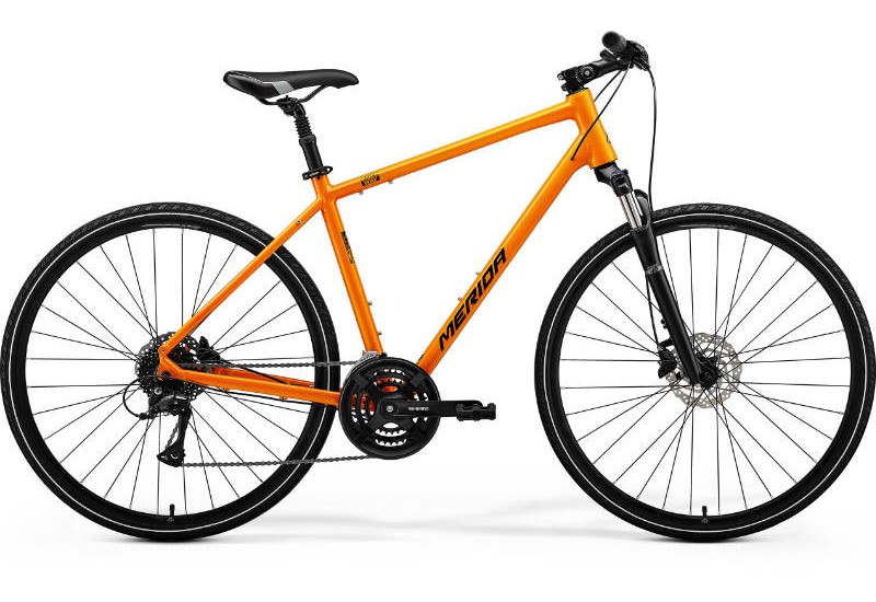 Merida crossový bicykel CROSSWAY 20 oranžová metalíza(čierny) 28" 2024