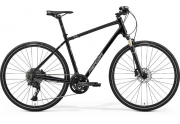 Merida crossový bicykel CROSSWAY 700 lesklý čierny(strieborný) 28" 2024