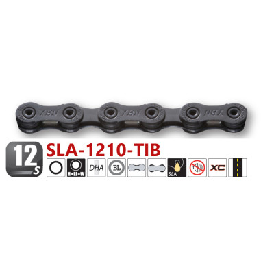 Reťaz Yaban SLA-1210-TI čierna 126L QRS12
