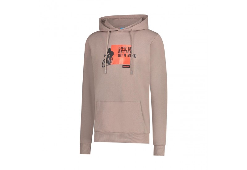 Mikina GRAPHIC HOODIE hnedá /Vel:XL