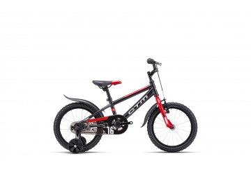 CTM detský bicykel TOMMY matná čierna / červená 2024
