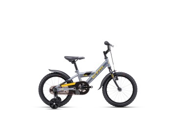 CTM detský bicykel FLASH šedá / žltá 2024