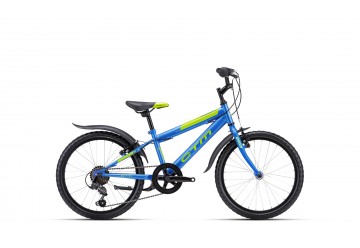CTM detský bicykel SCOOBY 1.0 matná modrá perleť / zelená 2024