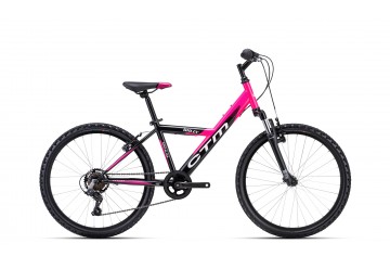 CTM detský bicykel WILLY čierna / ružová 2024