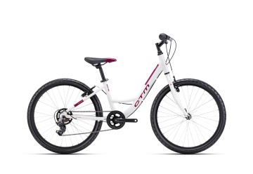 CTM detský bicykel MISSY biela / tmavofialová 2024