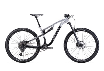 CTM horský bicykel SKAUT 2.0 lesklá čierna / tmavá strieborná 2024