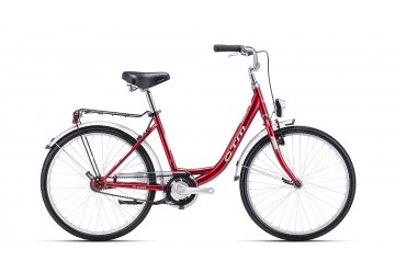 CTM mestský bicykel SANDRA červená 2024