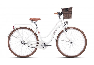 CTM mestský bicykel FIORE 28" smotanová perleť 2024