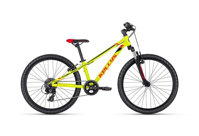 KELLYS juniorský bicykel Kiter 50 Neon Yellow 11 24"