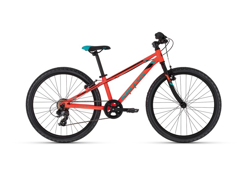 KELLYS juniorský bicykel Kiter 30 Neon Orange 11 24"