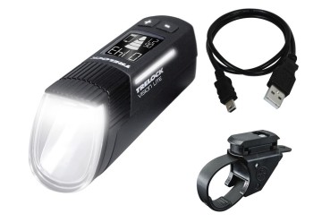 Trelock predné LED svetlo batérie I-go VisionLite, LS 660/ 760, čierna, + držiak, 80 Lux