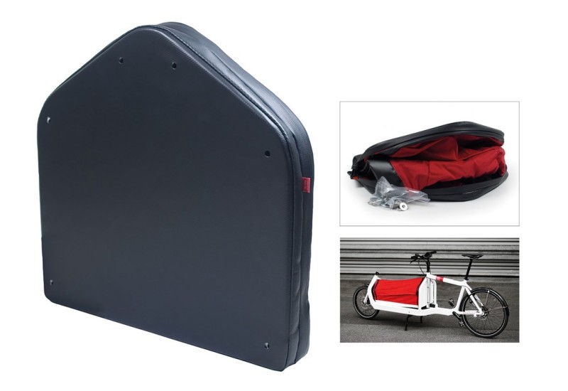Fahrer taška do batožinového priestoru HOOD pre Bullitt Cargo Bikes čierna, 42,1x40,9x7,3cm pro Bullitt Cargobikes červená