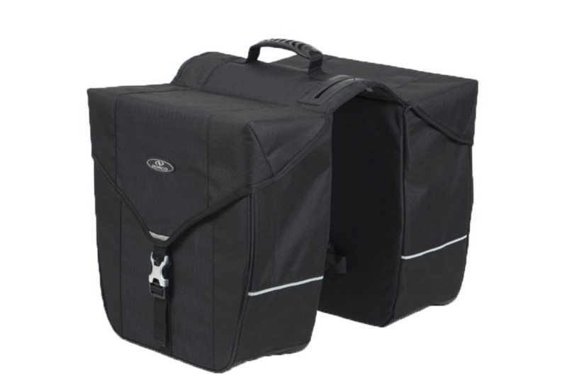 KLICKFIX dvojitá brašňa na nosič Bantry 2x14l čierna, 34x34x14cm