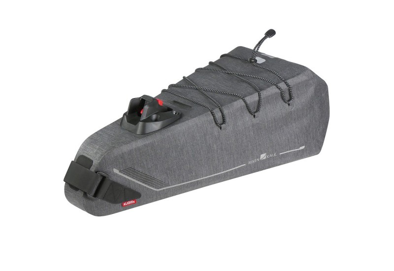 KLICKFIX vodotesná taška pod sedlovku Bikepack X 10l šedá, 21x76x18cm